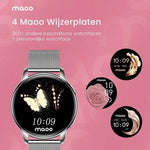 BORVAT Smartwatch Dames - Premium HD AMOLED Display - Android & iOS - Wit/Zilver by BORVAT