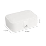 Merkloos Luxe sieradendoos rechthoek rose met spiegel/ premium jewelry box / juwelendoos / sieraden kistje / kettingen, oorbellen, ringen, horloge / geschenk / cadeautje voor haar/ sieradendoosje -