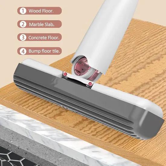 borvat IBBO® - Multifunctionele Mini mop - Keuken - Vervangbaar - Schoonmaak - Badkamer - Ramen - Mop met handgreep - Voor alle oppervlakken -