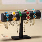 Borvat® Borvat® | Armband houder - armband display - sieraden display - sieradenhouder – zwart velours - 1 Stuk - Jewelry Stands Mode & Accessoires