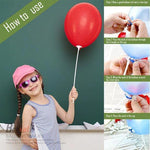 Ballonstaafjes Wit - 20 Stuks - 30cm - Feestdecoratie by BORVAT