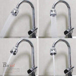 Borvat® Borvat® - Draaibare douche perlator - Voor keukenkraan - Kraan kop zilver - Waterbesparende kraankop - Krachtige kraankop - roterende sproeikop - 360 graden - Kraan opzetstuk - 2 Stuks -