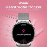 BORVAT Smartwatch Dames - Premium HD AMOLED Display - Android & iOS - Wit/Zilver by BORVAT