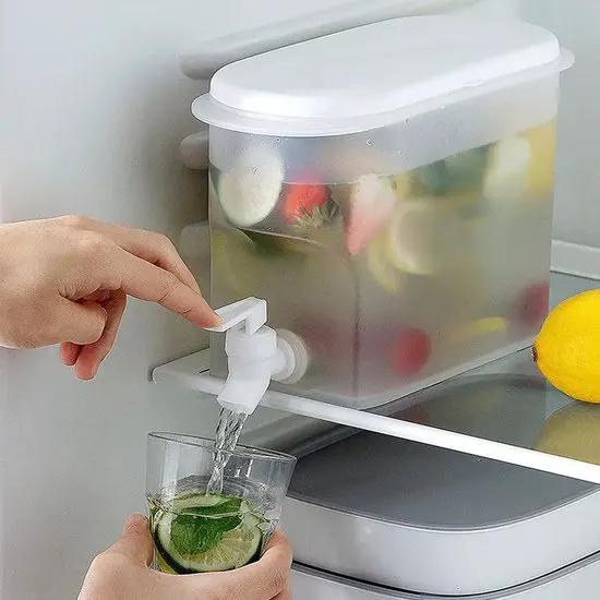 IBBO IBBO® - 3xDrink Bucket - Drankdispenser met kraantje - Waterdispenser - Limonadetap - Watertap - Sapdispenser - 3 L - 3 Stuks -