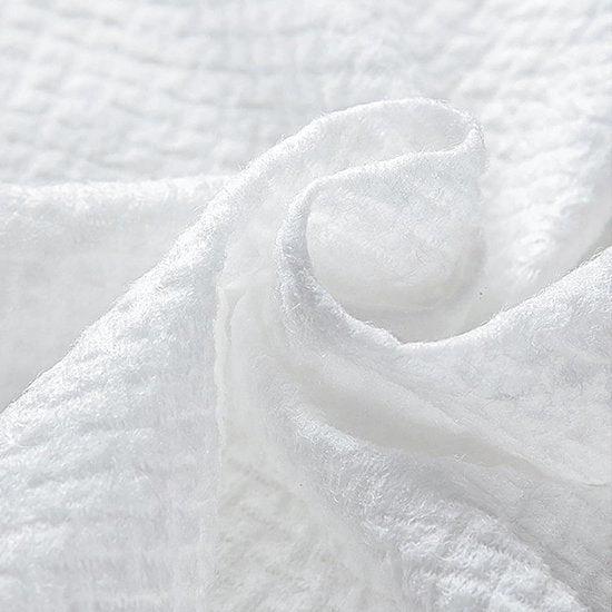 borvat IBBO® - 14 Gecomprimeerde Doekjes - 14 stuks - Compressed Towels - Hygienische Vochtige Doekjes - Wegwerp Gezichtsdoekjes - Gecomprimeerde Gezichtsdoekjes - Vakantie - Groot 28x24 mm - Wit -