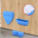 BORVAT Premium Siliconen Deurstopper - Voorkomt Deur Botsingen - Hangend - Eenvoudig te Installeren - Blauw by BORVAT