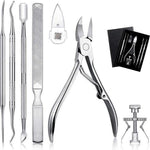 Pedicure Set 7-Delig - Nagelverzorging Starterset - Ingegroeide Teennagel Nagelknipper by BORVAT