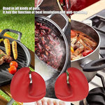 Merkloos IBBO Shop - Siliconen Ovenwanten - Kreeft Klauwen - 2x Pannenlap - Set van 2 stuks - Koken & Bakken - Warmtebestendig - Hittebestendig - Ovenwanten - Ovenhandschoenen - Rood -