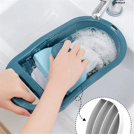 borvat IBBO® - Wasbord - Mini-handwasbord - Gebruikt Om Kleding En Kleine Artikelen - Met De Hand Te Wassen - Ondergoed Washboard - Instrument Washboard - Washboard Voor Kinderen - Handmatige Wasmachine - Niet-elektrisch -