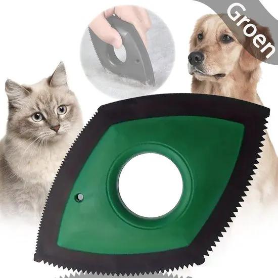 Borvat® Borvat® - Huisdierhaar verwijderaar - Katten en Honden Haren - Kleding Pluizenborstel - Pluizenroller - Kattenharen Hondenharen Verwijderen - Huisdierhaar - Kleefroller - Pluizen Borstel - Groen -