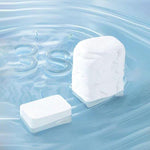 borvat IBBO® - 14 Gecomprimeerde Doekjes - 14 stuks - Compressed Towels - Hygienische Vochtige Doekjes - Wegwerp Gezichtsdoekjes - Gecomprimeerde Gezichtsdoekjes - Vakantie - Groot 28x24 mm - Wit -