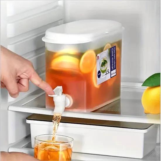 IBBO IBBO® - 3xDrink Bucket - Drankdispenser met kraantje - Waterdispenser - Limonadetap - Watertap - Sapdispenser - 3 L - 3 Stuks -