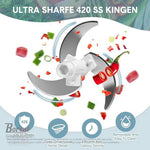 Borvat® Uiensnijder - handmatig - groentesnijder met roestvrijstalen messen - extra 1 mixer - uien hakmolen - multihakmolen met trekkoord - 5 seconden hakken en mengen (Groen - 500 ml) by Borvat®