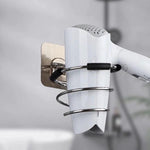 BORVAT Föhnhouder Zelfklevend - Aluminium RVS Haardroger Houder - Stijltangen Organizer - Zonder Boren by BORVAT