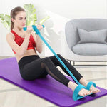 Borvat® Soroh® - Elastische Buikspiertrainers - Ab Trainer - Ab Roller - Ab Wheel - Buikspierwiel - Buikspieren - Total Abs - Blauw -