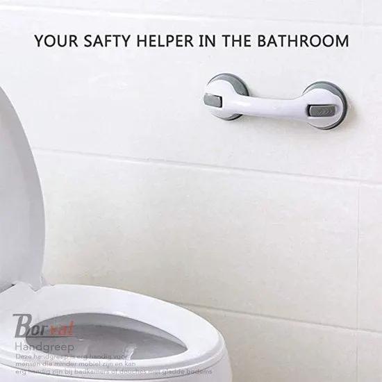 Borvat® Borvat® // Zuignap Handgreep Badkamer - Douche Handgreep Met Zuignap - Veiligheidsgreep - Helping Hand Handvat - 2 Stuk - Safety Grab Bars Gezondheid & Verzorging