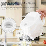 borvat IBBO® - Rijst wassen Strainer - Rijstzeef - Vergieter- Rijstwaskom - Wassen - Zeef met Handvat - Rijst Zeeft - Waskom - Rijstwasser - Afgieter - Plastic Vergiet - Veilig Afgieten -
