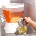 IBBO® IBBO® - Koelkast Drank dispenser - Sap dispenser - 3 in 1 - 3 aparte dispensers - 3.75 liter - plastic drankdispenser met 3 compartimenten - ijswatercontainer voor zomerse sappen - koud water - ijsthee - melk - bier -