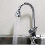 Borvat® Borvat® - Draaibare douche perlator - Voor keukenkraan - Kraan kop zilver - Waterbesparende kraankop - Krachtige kraankop - roterende sproeikop - 360 graden - Kraan opzetstuk - 2 Stuks -