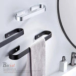 BORVAT Handdoekrek - Handdoekhouder - RVS Handdoekstang 40cm - Badkamerrek - Zwart by BORVAT