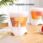 IBBO® IBBO® - Koelkast Drank dispenser - Sap dispenser - 3 in 1 - 3 aparte dispensers - 3.75 liter - plastic drankdispenser met 3 compartimenten - ijswatercontainer voor zomerse sappen - koud water - ijsthee - melk - bier -