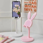 Borvat® Borvat® - Mobiele telefoonstandaard - schattige konijn telefoonhouder standaard voor bureau - Roze -