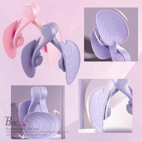 Kunststof Borvat® - Bovenbeen Trainer- Dijbeen Trainer- heuptrainer- bekkenbodemspiertrainer- trainingsapparaat voor vrouwelijke billen- bekkenbodemtrainer voor thuis- gym-yoga-Paars -