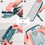 Borvat® Borvat® | 3-in-1 Handy Mop - Dweilsysteem met Emmer en Wringer - Vloerwisser - Vlakke Dweil - Groen - Mops Huishouden & Schoonmaak