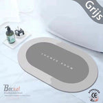BORVAT Antislip Badmat - Super Absorberend - Douchemat - 40x60cm - Grijs by BORVAT