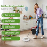 BORVAT® 360° Spin Mop systeem - Dweilsysteem - Mop - spinmop met en emmer- Dweilset - Mop set - Dweilstok by Borvat®