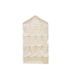 Kledingopberger met 16 Transparante Vakken - Kledinghanger voor Kast - Beige by BORVAT