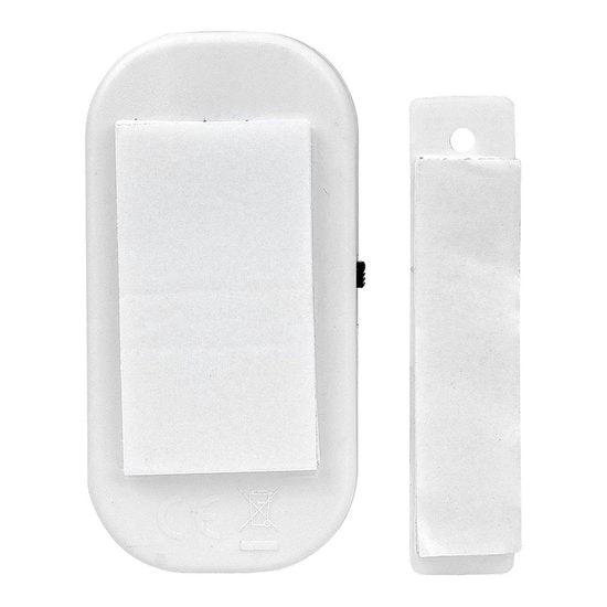 4x Draadloze Mini-Alarmen Set met Bewegingssensor - 4 Stuks - 95 dB - Inclusief Batterijen en Montageset | Pakket van 4 Magnetische Deur en Raam Sensor Alarmsystemen | Woningbeveiliging | Waarschuwings Alarm Tegen Inbrekers en Indringers by Merkloos