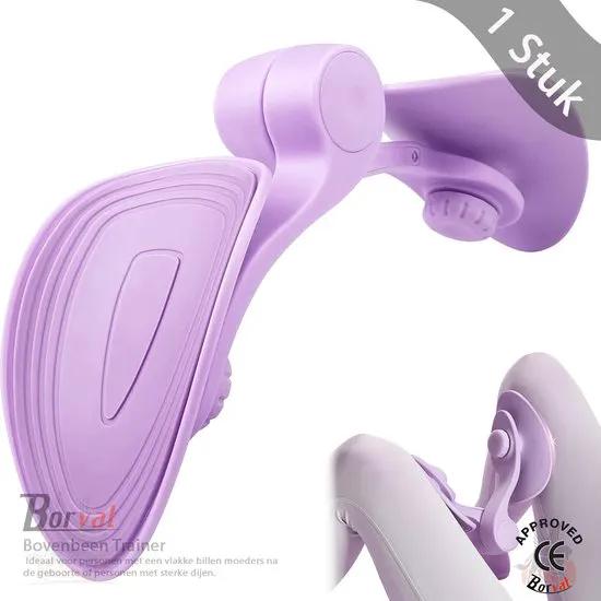 Borvat® Borvat® | Bovenbeen Trainer- Dijbeen Trainer- heuptrainer- bekkenbodemspiertrainer- trainingsapparaat voor vrouwelijke billen- bekkenbodemtrainer voor thuis- gym-yoga-Paars - Exercise Machine & Equipment Sets Sport & Fitness