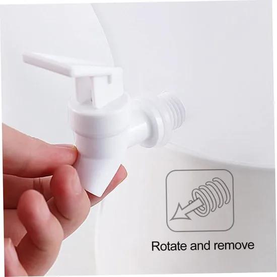 IBBO® IBBO® - Koelkast Drank dispenser - Sap dispenser - 3 in 1 - 3 aparte dispensers - 3.75 liter - plastic drankdispenser met 3 compartimenten - ijswatercontainer voor zomerse sappen - koud water - ijsthee - melk - bier -