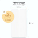 BORVAT Magnetisch Vliegengordijn - 210x100cm - Horgordijn - Hordeur - Deurgordijn by BORVAT