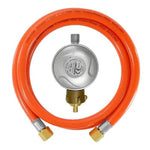 Universeel merk Gasslang met drukregelaar 1,5 meter 50mbar - Gasslang - 150cm - Barbecue gasslang -