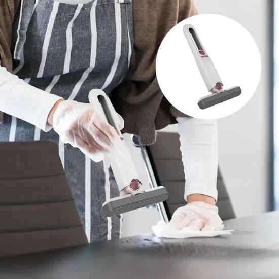 borvat IBBO® - Multifunctionele Mini mop - Keuken - Vervangbaar - Schoonmaak - Badkamer - Ramen - Mop met handgreep - Voor alle oppervlakken -