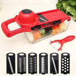 Mer kloos RVS Groentesnijder & Mandoline Set – Complete keukenhulp voor snijden, raspen en persen – Met extra accessoires- Snijden, raspen & persen voor elke keuken -