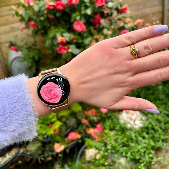 BORVAT Smartwatch Dames - Premium HD AMOLED Display - Android & iOS - Roze/Rose Goud by BORVAT