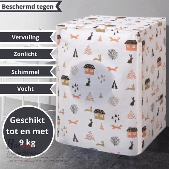 Borvat® Borvat® - Wasmachine hoes - Wasmachine hoover - Wasmachine beschermer - Wasmachine overtrek - Waterdichte bescherming - Wasdroger beschermhoes - S-62 x 60 x 83 cm - gelukkige oceaan -
