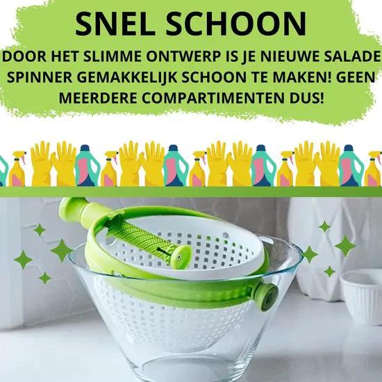 IBBO IBBO® - Slazwierder - Sladroger - Sla centrifuge - Slacentrifuge - Salade spinner - Saladspinner - Salad spinner - Vergiet - Vergiet opvouwbaar - Slacentrifuge opvouwbaar - Sla zwierder - sla wasser - Slacentrifuge kopen -