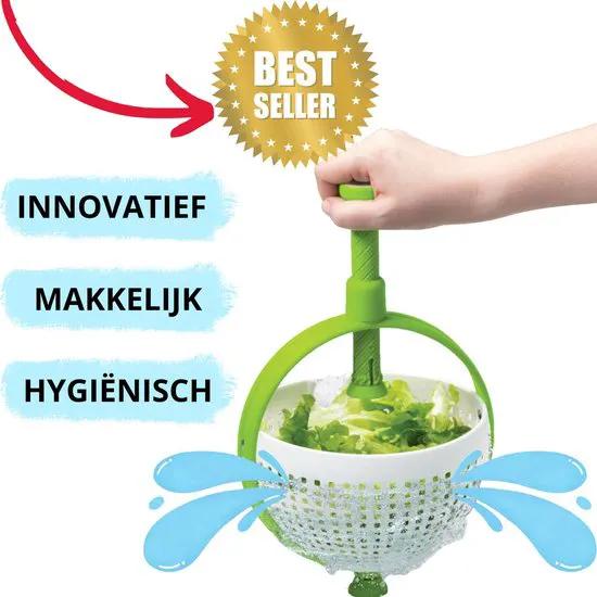 IBBO IBBO® - Slazwierder - Sladroger - Sla centrifuge - Slacentrifuge - Salade spinner - Saladspinner - Salad spinner - Vergiet - Vergiet opvouwbaar - Slacentrifuge opvouwbaar - Sla zwierder - sla wasser - Slacentrifuge kopen -
