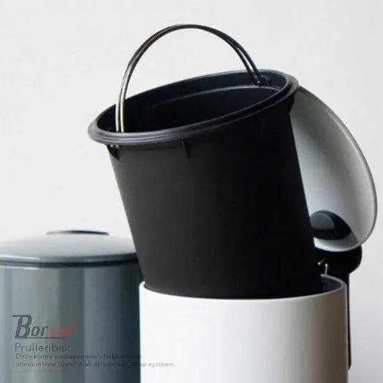 spirella Spirella Adelar Pedaalemmer 3L Wit Softclose Met Binnenemmer - Trash Cans