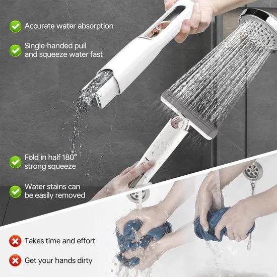 borvat IBBO® - Multifunctionele Mini mop - Keuken - Vervangbaar - Schoonmaak - Badkamer - Ramen - Mop met handgreep - Voor alle oppervlakken -
