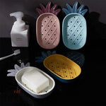 BORVAT Doucheplank Zeepdoos - Kunststof - Ananasvorm - Draineerbaar - Geel - 2 Stuks by BORVAT