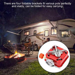 Merkloos Draagbare Kampeerkachel - gas kachel - tent kachel - camping verwarming - kachel - Mini Kampeerfornuis - Met Koffer - Buiten - Kampeerfornuis - Butaan - 9.5*9.5*9.5 cm -