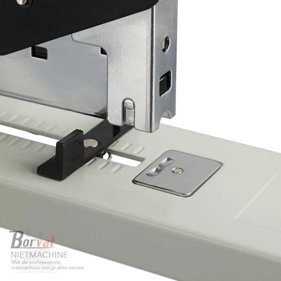 Borvat® Borvat® - Nietmachine lange arm - 24/6 - tot 210 vel - blokhechter - 18 x 28 x 6,5 cm -