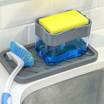 BORVAT Zeepdispenser met Spons - Afwasdispenser - Vloeibare Zeep Houder - Keuken by BORVAT