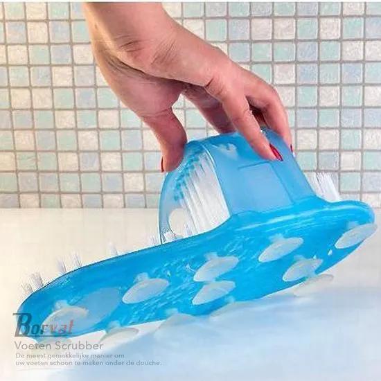 Borvat® Borvat® – Voeten Scrubber – Voetmassage Borstel – Douche Scrubber – Massage Slipper – Voeten Reinigen – Badkamer Borstel – Foot Wash -