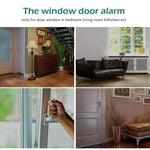 4x Draadloze Mini-Alarmen Set met Bewegingssensor - 4 Stuks - 95 dB - Inclusief Batterijen en Montageset | Pakket van 4 Magnetische Deur en Raam Sensor Alarmsystemen | Woningbeveiliging | Waarschuwings Alarm Tegen Inbrekers en Indringers by Merkloos